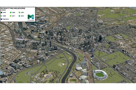 3D map of melbourne municpality