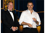 Staff from Climate Positive receiving an award