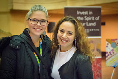 Two participants at the 2016 Aboriginal Enterprise Expo
