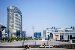 Buildings and open space in Docklands 