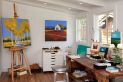 An artist's studio